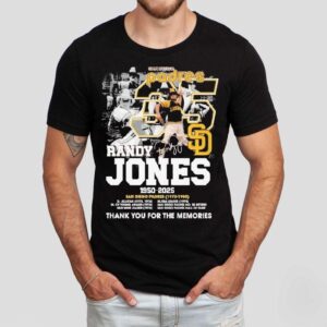 Randy Jones San Diego Padres 1950 2025 Thank You For The Memories Signature Shirt Randy Jones San Diego Padres 1950 2025 Thank You For The Memories Signature Shirt