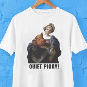 Saint Holding Pig Head Trump Quiet Piggy Shirt Saint Holding Pig Head Trump Quiet Piggy Shirt