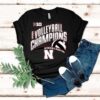 Scarlet Nebraska Huskers 2025 Big 10 Women’s Volleyball Regular Season Champions Locker Room Shirt