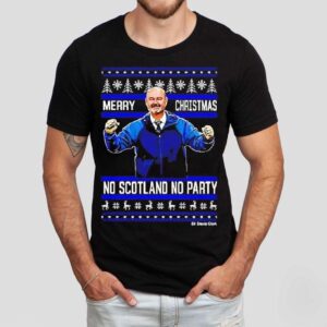 Scotland Clark Merry Christmas No Scotland No Party Shirt