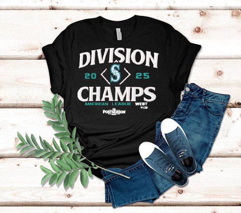 Seattle Mariners 2025 Al West Division Champions Mlb Postseason Shirt 4 Seattle Mariners Al West Division Champions Mlb Postseason Tshirt