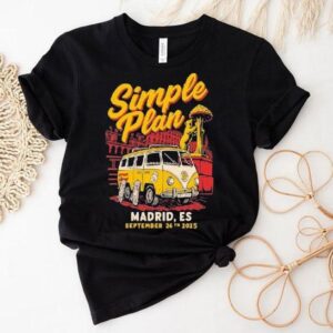 Simple Plan September 26th 2025 Tour Madrid, Es Shirt