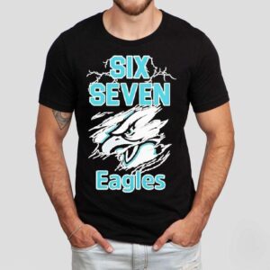 Six Seven Philadelphia Eagles Logo Lightning Shirt Six Seven Philadelphia Eagles Logo Lightning Shirt