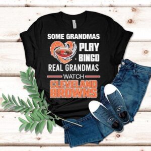 Some Grandmas Play Bingo Real Grandmas Watch Cleveland Browns Diamond Heart Shirt Some Grandmas Play Bingo Real Grandmas Watch Cleveland Browns Diamond Heart Shirt
