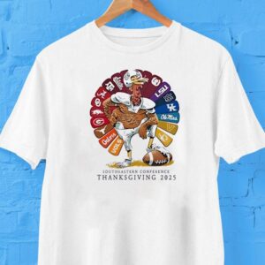 Southeastern Conference Thanksgiving 2025 Turkey Sport Teams Shirt