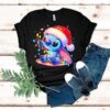 Stich With Christmas Lights Shirt