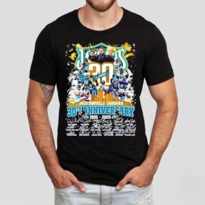 The Jacksonville Jaguars 30th Anniversary 1995-2025 Thank You For The Memories Shirt The Jacksonville Jaguars 30th Anniversary 1995-2025 Thank You For The Memories Shirt