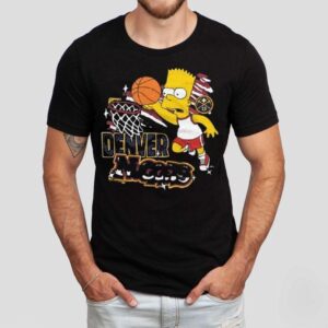 The Simpsons Bart X Denver Nuggets Shirt