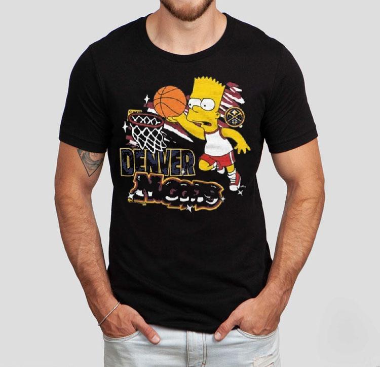 The Simpsons Bart X Denver Nuggets Shirt 4 The Simpsons Bart X Denver Nuggets Tshirt
