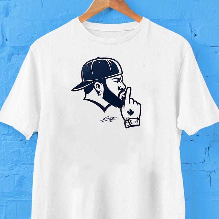 Toronto Blue Jays Vladdy Shush Meme Signature Logo Shirt Toronto Blue Jays Vladdy Shush Meme Signature Logo Shirt