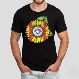 Toronto Blue Jays X Sun Flower Football Logo Shirt Toronto Blue Jays X Sun Flower Football Logo Shirt