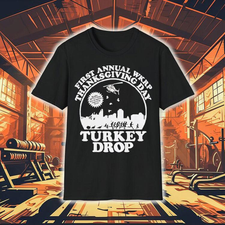 Turkey Drop First Annual Wkrp Thanksgiving Day Shirt 4 Turkey Drop First Annual Wkrp Thanksgiving Day Tshirt
