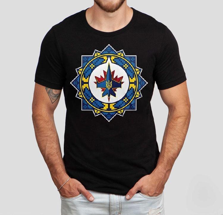 Winnipeg Jets X Ukrainian Heritage Night For Fans 2025 Shirt 4 Winnipeg Jets X Ukrainian Heritage Night For Fans Tshirt