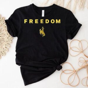 Wyoming Cowboys X University Of Wyoming X Charlie Kirk Freedom Logo Tshirt