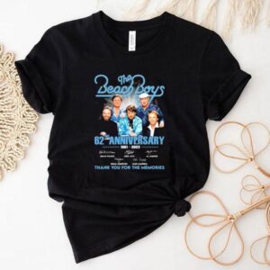 62nd Anniversary 1961 – 2023 The Beach Boys Thank You For The Memories Signatures Shirt