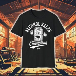 Alcohol Sales Beer Champions Logo Shirt