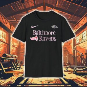 Baltimore Ravens X Pink Panther Cartoon Shirt