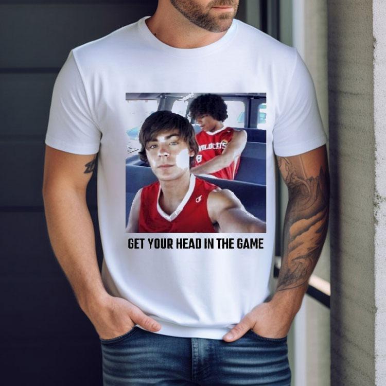 Baylor Scheierman Wearing Troy Bolton And Corbin Bleu Get Your Head In The Game Shirt Baylor Scheierman Wearing Troy Bolton And Corbin Bleu Get Your Head In The Game Shirt