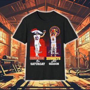 Bo Nix Denver Nuggets On Saturday X Nikola Joki Denver Nuggets All Season Signatures Shirt