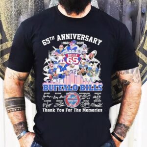 Buffalo Bills Thank You For The Memories 65th Anniversary 1960 2025 Shirt