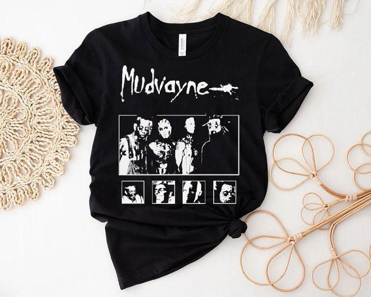 Chad Gray Greg Tribbett Ryan Martinie Matthew Mcdonough Mudvayne Band Shirt Chad Gray Greg Tribbett Ryan Martinie Matthew Mcdonough Mudvayne Band Shirt
