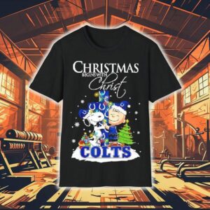 Christmas Begins With Christ Indianapolis Colts X Snoopy And Charlie Brown Shirt