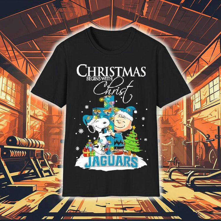 Christmas Begins With Christ Jacksonville Jaguars X Snoopy And Charlie Brown Shirt Christmas Begins With Christ Jacksonville Jaguars X Snoopy And Charlie Brown Shirt
