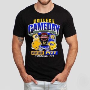 College Gameday Notre Dame Vs. Pitt Ticket Shirt