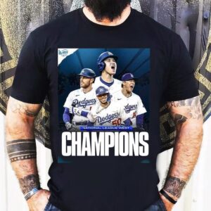 Congrats Los Angeles Dodgers Are Nl West Champions 2025 Mlb Postseason Shirt