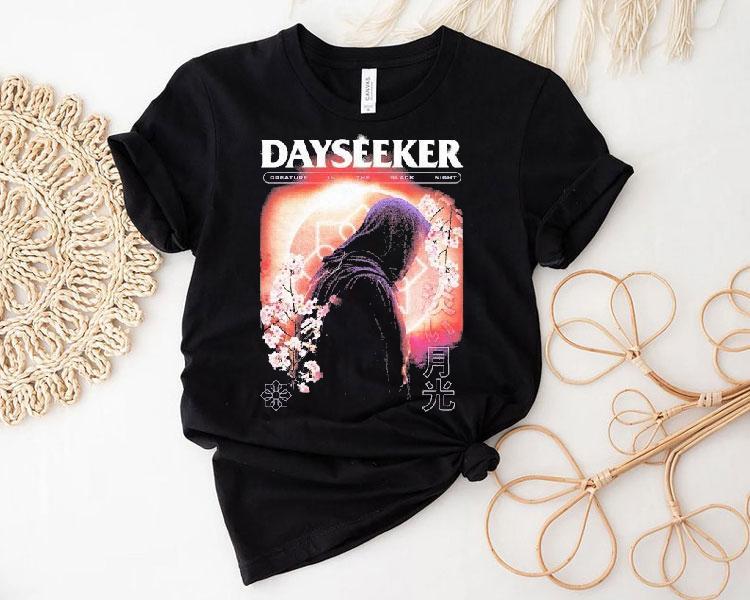 Dayseeker Creature In The Black Night Cemetery Blues Shirt Dayseeker Creature In The Black Night Cemetery Blues Shirt