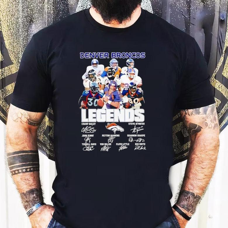 Denver Broncos Legends Name Signatures Shirt Denver Broncos Legends Name Signatures Shirt