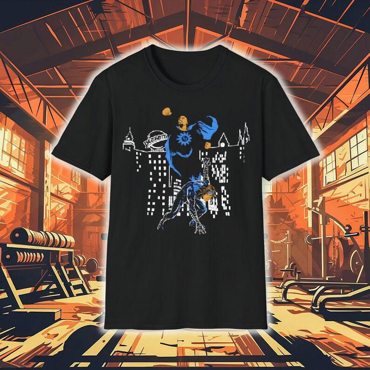 Detroit Amon Ra St. Brown Super Hero Graphic Shirt Detroit Amon Ra St. Brown Super Hero Graphic Shirt