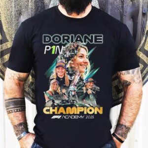 Doriane Pin Champions F1 Academy 2025 Signature Shirt