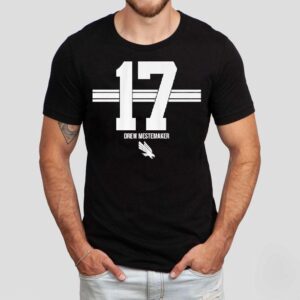 Drew Mestemaker North Texas Football 17 Stripe Logo Shirt