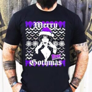 Elvira Merry Gothmas Christmas Skulls Shirt