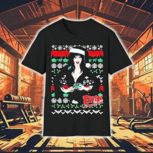 Elvira Wink Xmas Ugly Christmas Shirt