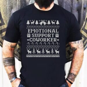 Emotional Support Coworker Ugly Christmas Shirt