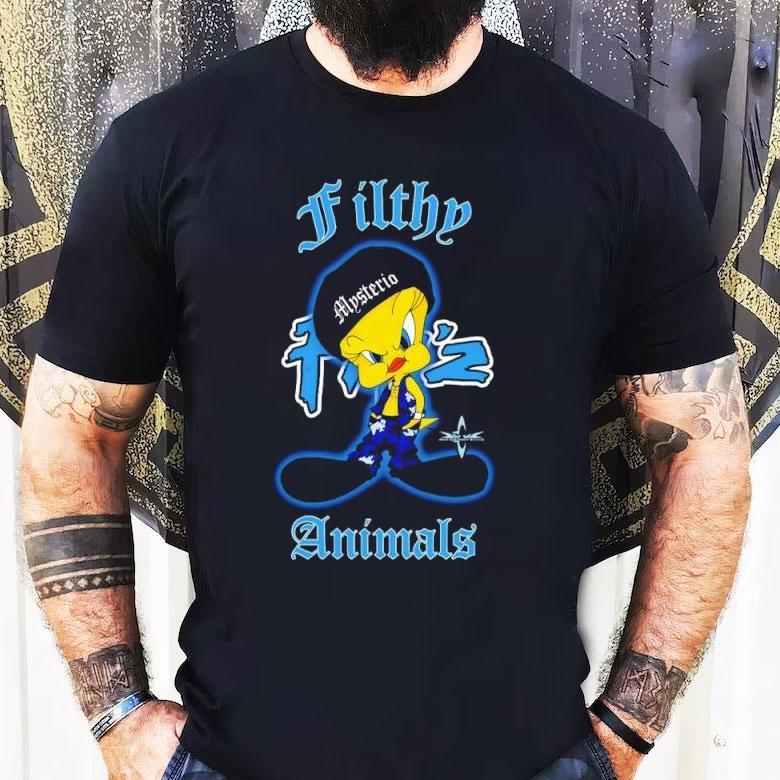 Filthy Animals Tweety Bird Rey Mysterio Graphic Shirt Filthy Animals Tweety Bird Rey Mysterio Graphic Shirt