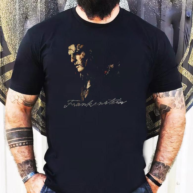 Frankenstein Portrait Text Shirt Frankenstein Portrait Text Shirt