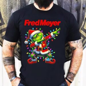 Fred Meyer X Grinch Lights Dabbing Christmas Shirt