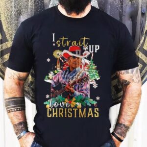 George Strait I Strait Up Love Christmas Shirt
