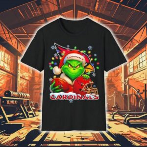Grinch And Arizona Cardinals Christmas Theme Helmet Shirt