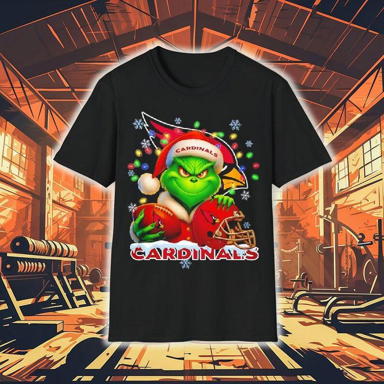 Grinch And Arizona Cardinals Christmas Theme Helmet Shirt Grinch And Arizona Cardinals Christmas Theme Helmet Shirt