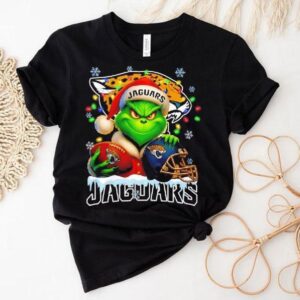 Grinch And Jacksonville Jaguars Christmas Theme Helmet Shirt
