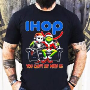 Grinch X Jack Skellington Christmas Ihop You Can’t Sit With Us Shirt