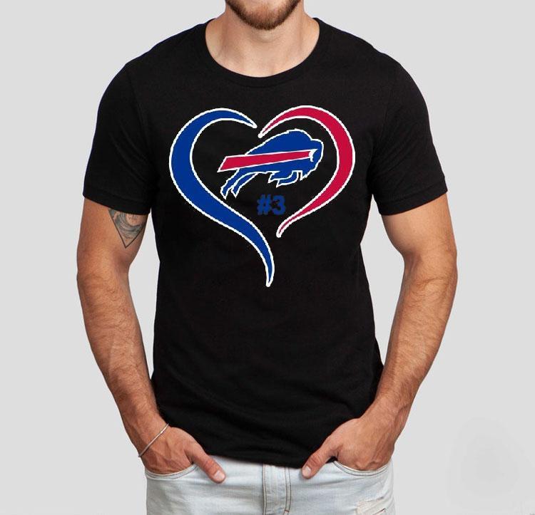 Heart Buffalo Bills #3 Damar Hamlin Shirt Heart Buffalo Bills #3 Damar Hamlin Shirt