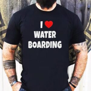 I Love Water Boarding Shirt