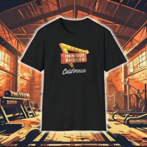 In N Out Burge California Comic Vintage Shirt