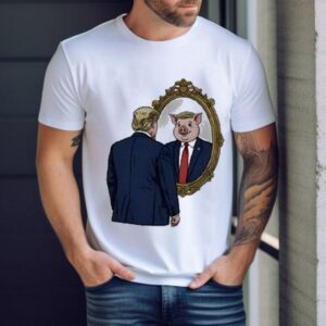 Jb Pritzker Wearing Quiet Piggy Trump Mirror Shirt