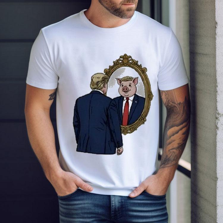 Jb Pritzker Wearing Quiet Piggy Trump Mirror Shirt Jb Pritzker Wearing Quiet Piggy Trump Mirror Shirt